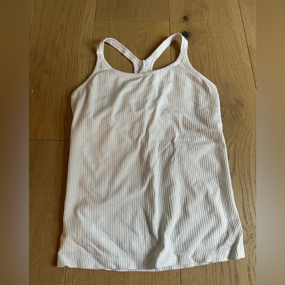 SIZE 10 Lululemon Ebb to Street Tank WHITE